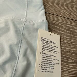 lululemon athletica Light Blue Athletic Shorts